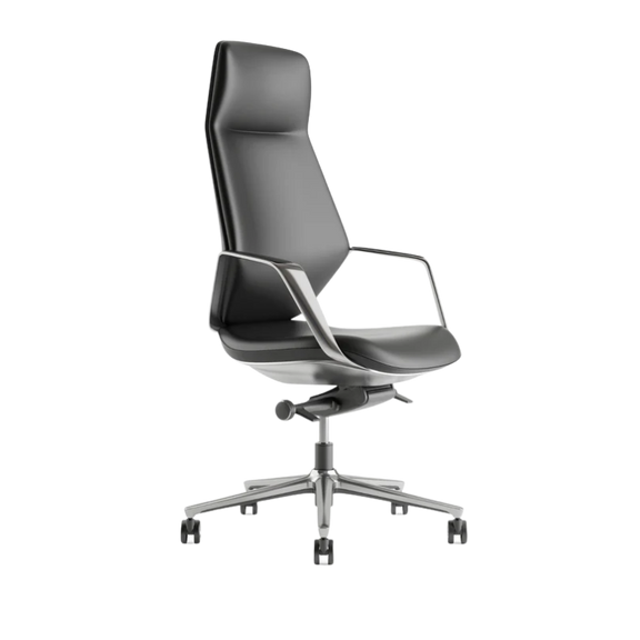 Silla ejecutiva STARK Negro Alto con mecanismo de 4 posiciones