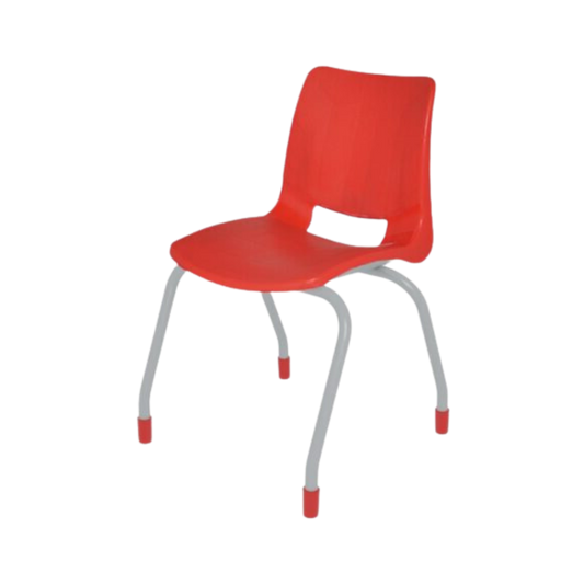 Silla escolar BOLD con estructura fabricada de tubular redondo de 1” cal.14 acabado en cromo tiene asiento y respaldo integrados por una concha de polipropileno con transferencia térmica Aura Muebles modelo EB-300