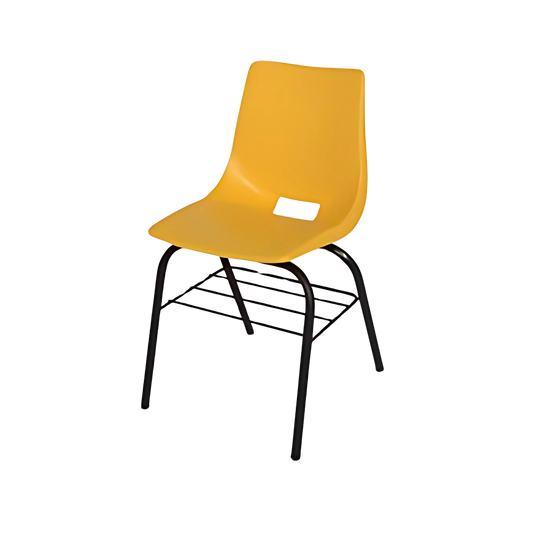 Encuentra la silla escolar perfecta para el aula en Aura Muebles. Nuestra silla mediana de polipropileno con parrilla modelo EPM-350 ofrece durabilidad y comodidad para los estudiantes durante sus largas horas de estudio.