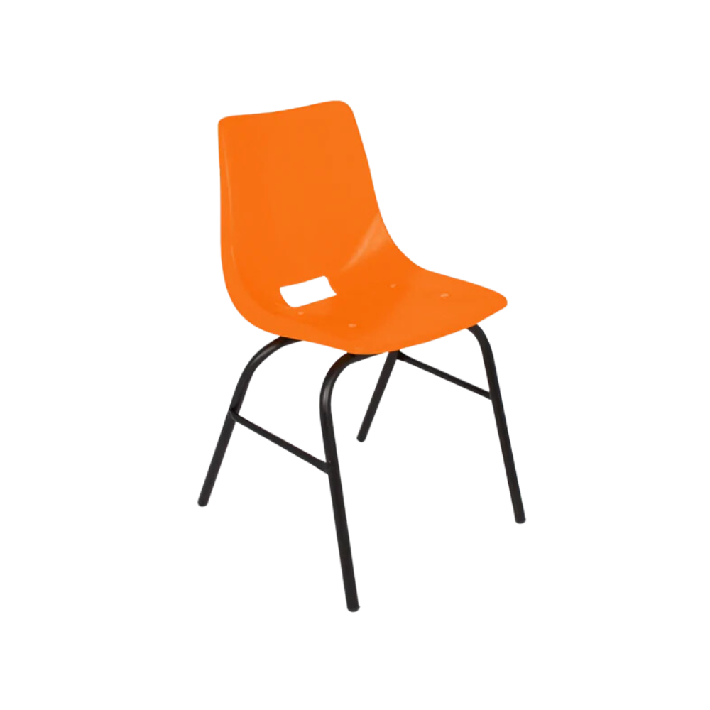 Descubra la resistente y ergonómica silla escolar mediana de polipropileno EPM-300 de Aura Muebles. Fabricada con materiales de alta calidad para un cómodo soporte de espalda y estabilidad. Perfecta para cualquier espacio de trabajo.