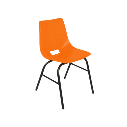 Descubra la resistente y ergonómica silla escolar mediana de polipropileno EPM-300 de Aura Muebles. Fabricada con materiales de alta calidad para un cómodo soporte de espalda y estabilidad. Perfecta para cualquier espacio de trabajo.