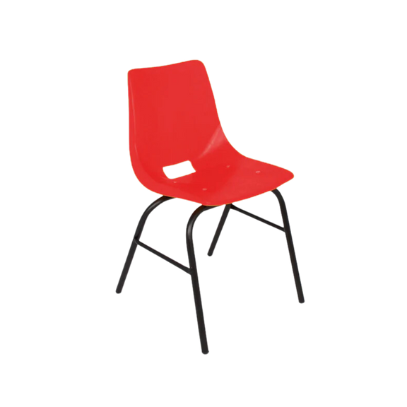 Descubra la resistente y ergonómica silla escolar mediana de polipropileno EPM-300 de Aura Muebles. Fabricada con materiales de alta calidad para un cómodo soporte de espalda y estabilidad. Perfecta para cualquier espacio de trabajo.