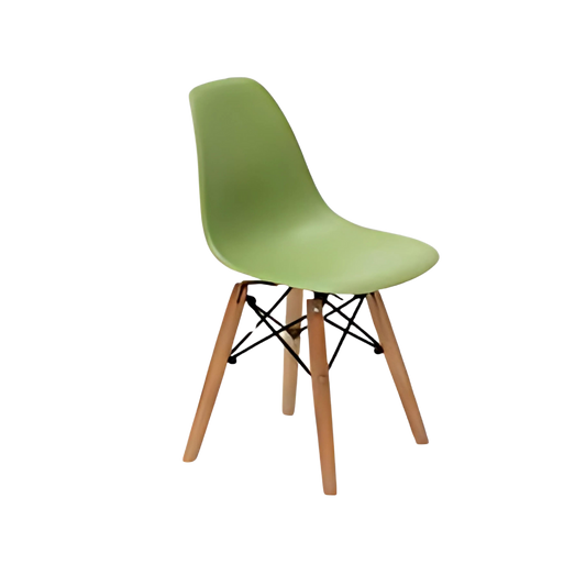 Silla infantil color verde respaldo bajo Aura Muebles modelo BERLIN KIDS