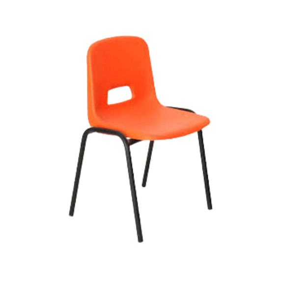 Silla Infantil para Preescolar Asiento y respaldo en una sola pieza de polipropileno sin tapiz Aura Muebles modelo PL-18