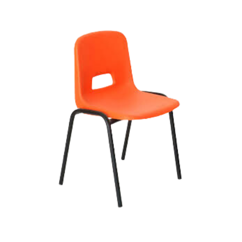 Silla Infantil para Preescolar Asiento y respaldo en una sola pieza de polipropileno sin tapiz Aura Muebles modelo PL-18