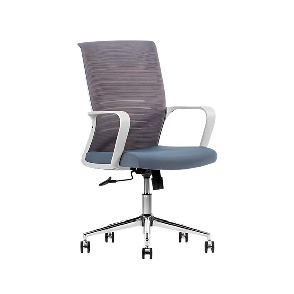 Silla Operativa ACTIVE GRAY es una Silla ergonómica gris con soporte lumbar y ajustes personalizados. Diseño moderno y cómodo, ideal para oficinas profesionales.