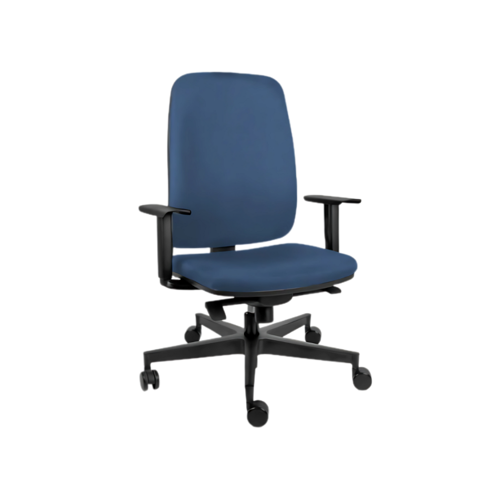 Descubre la silla operativa modelo BLAZE OHE-25 de Aura Muebles, la elección perfecta para un ambiente de trabajo cómodo y eficiente. Con diseño ergonómico y ajustes personalizables.