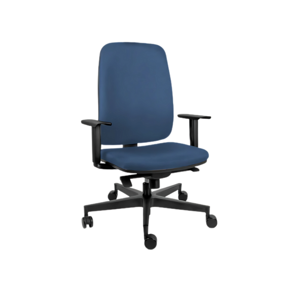 Descubre la silla operativa modelo BLAZE OHE-25 de Aura Muebles, la elección perfecta para un ambiente de trabajo cómodo y eficiente. Con diseño ergonómico y ajustes personalizables.