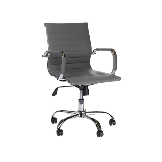 Encuentra la silla operativa modelo CIDRO B en color gris en Aura Muebles. Diseñada para brindar comodidad y funcionalidad en tu espacio de trabajo. Disfrute de una postura saludable durante largas horas de trabajo.