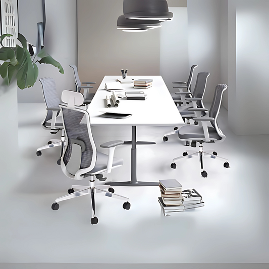 Encuentra la silla operativa modelo CREW OHE-112 en color gris en Aura Muebles. Diseñado con materiales de alta calidad, brinda soporte y comodidad para largas horas de trabajo.