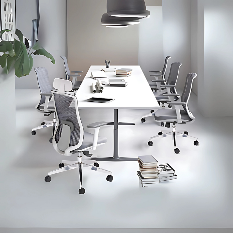 Encuentra la silla operativa modelo CREW OHE-112 en color gris en Aura Muebles. Diseñado con materiales de alta calidad, brinda soporte y comodidad para largas horas de trabajo.