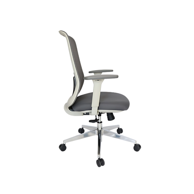 Encuentra la silla operativa modelo CREW OHE-112 en color gris en Aura Muebles. Diseñado con materiales de alta calidad, brinda soporte y comodidad para largas horas de trabajo.