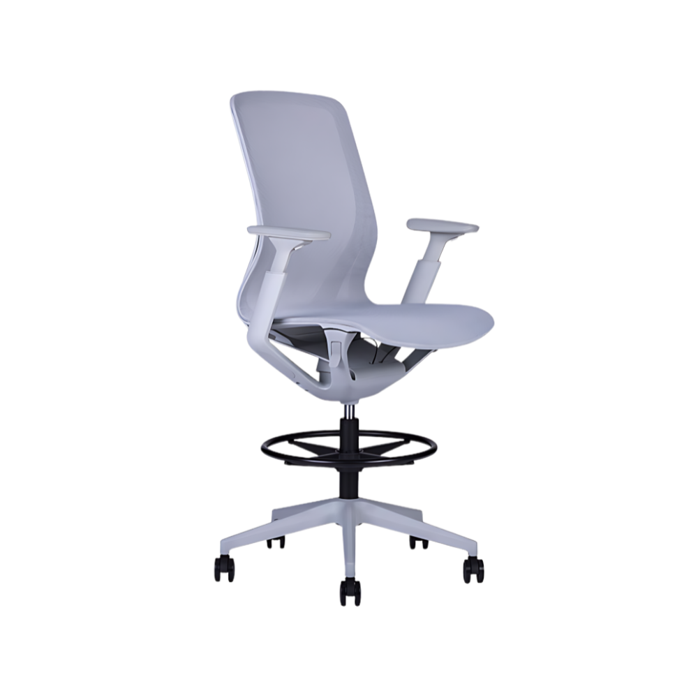 Silla operativa Epic alta: ergonomía, respaldo alto y soporte lumbar modelo EPIC ALTA Ideal para largas jornadas en oficinas modernas en Aura Muebles de Guadalajara.