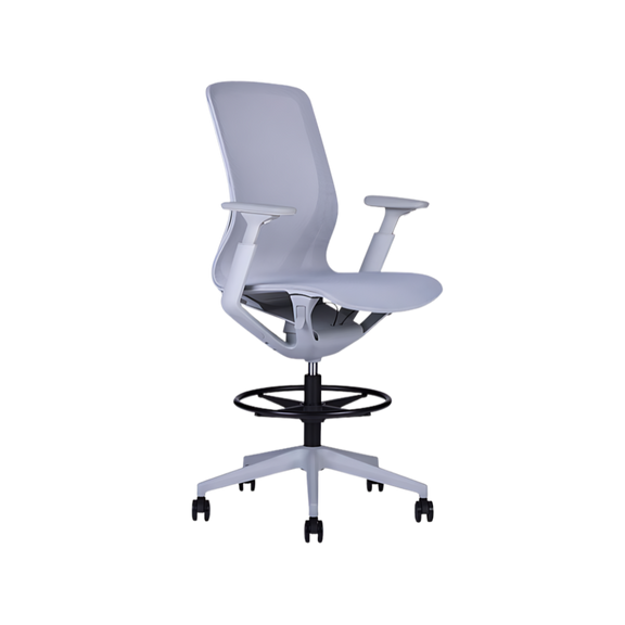 Silla operativa Epic alta: ergonomía, respaldo alto y soporte lumbar modelo EPIC ALTA Ideal para largas jornadas en oficinas modernas en Aura Muebles de Guadalajara.