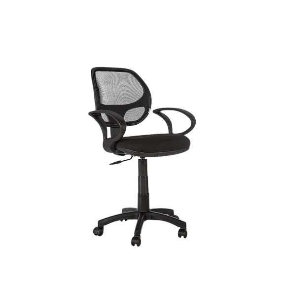 Silla Operativa color Negro con brazos Aura Muebles modelo M-50