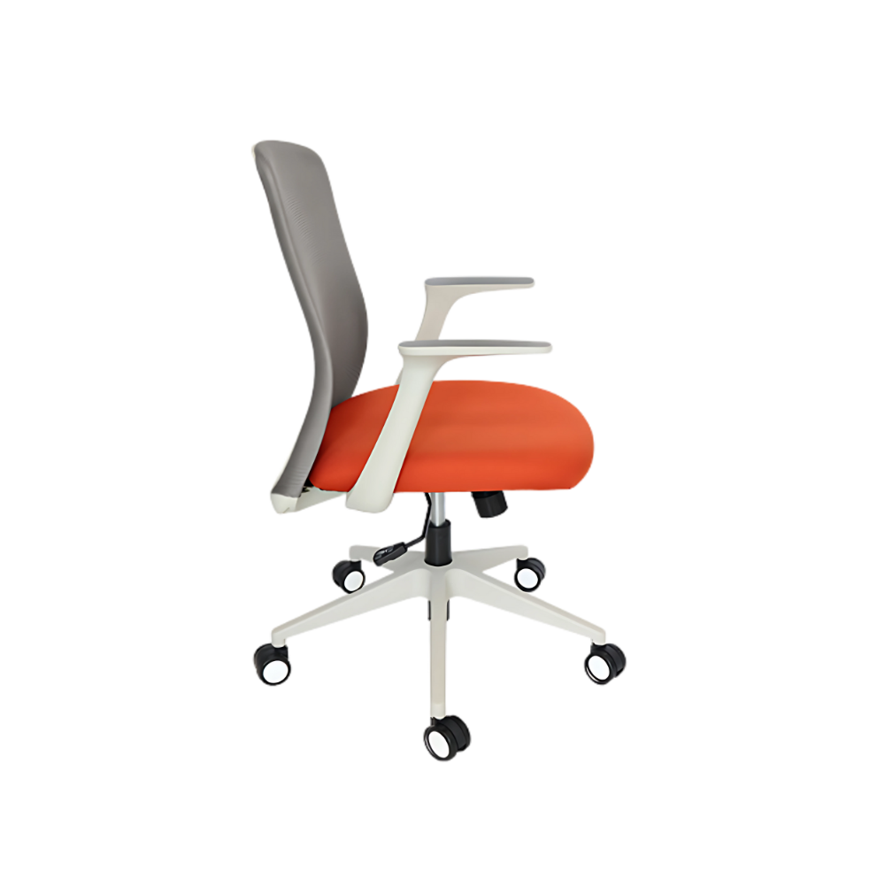 Encuentra la silla operativa modelo MOUSE OHE-84 en color Gris de Aura Muebles. Diseñada para brindar ergonomía, esta silla te ofrece soporte óptimo para tu columna y brazos.
