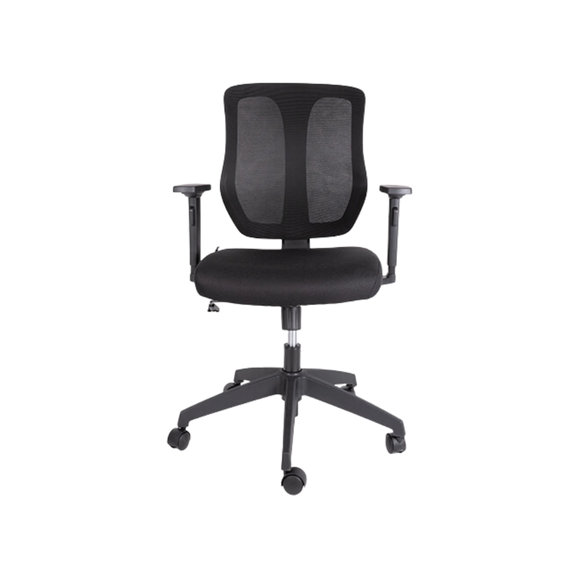 Descubra la comodidad y estilo de nuestra silla operativa modelo OHE-55 en color negro. Diseñada con soporte y ergonomía para largas horas de trabajo en la oficina.
