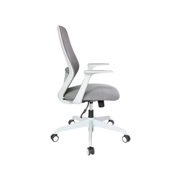 Descubre la elegante y funcional silla operativa OHE-98 en color gris de Aura Muebles. Con soporte lumbar, brinda comodidad y productividad durante largas horas de trabajo.