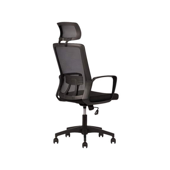 Silla operativa Play respaldo alto con ergonomía y confort con soporte lumbar. Ideal para largas jornadas en oficinas modernas y profesionales en Aura Muebles.