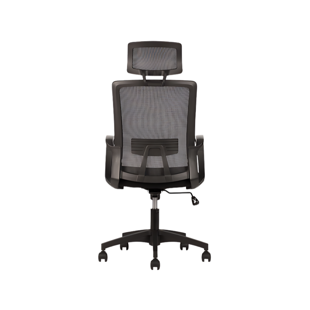 Silla operativa Play respaldo alto con ergonomía y confort con soporte lumbar. Ideal para largas jornadas en oficinas modernas y profesionales en Aura Muebles.