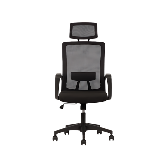 Silla operativa Play respaldo alto con ergonomía y confort con soporte lumbar. Ideal para largas jornadas en oficinas modernas y profesionales en Aura Muebles.