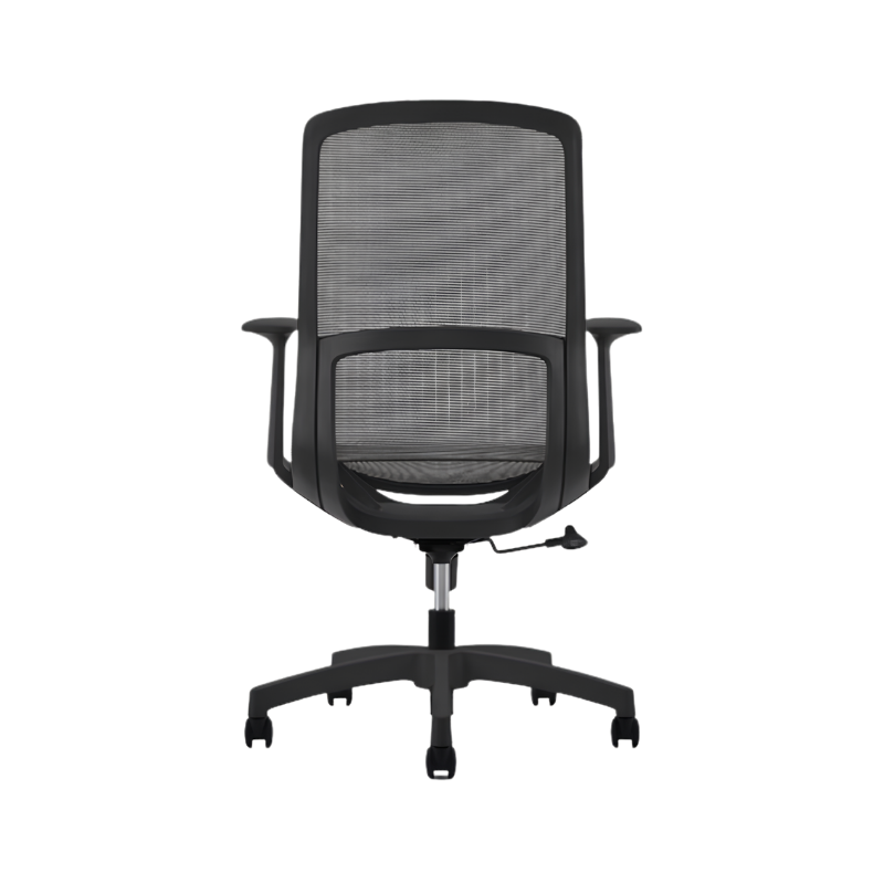 Silla Operativa modelo Sonic con respaldo de malla, mecanismo reclinable y diseño ergonómico. Disponible en negro y gris. Ideal para oficinas modernas.