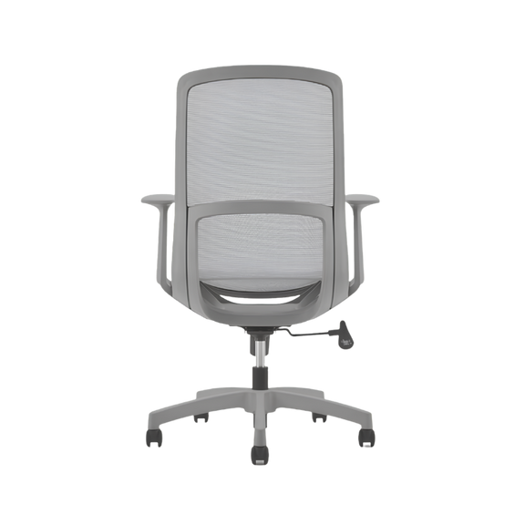 Silla Operativa modelo Sonic con respaldo de malla, mecanismo reclinable y diseño ergonómico. Disponible en negro y gris. Ideal para oficinas modernas.