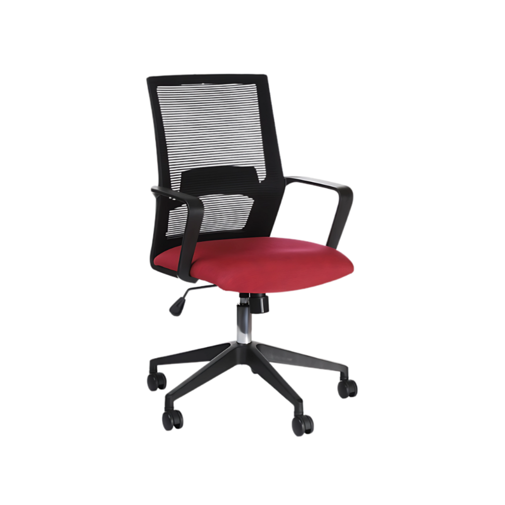 Descubre la comodidad y funcionalidad de la silla operativa modelo SONIK B de Aura Muebles. Diseñada con ajuste de altura y soporte lumbar para una postura correcta en tu oficina.