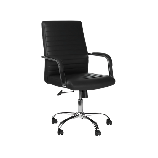 Descubre la ergonomía superior de la silla operativa modelo TITAN B de Aura Muebles. Ofrece un respaldo ajustable y soporte lumbar para largas horas de trabajo sin fatiga.