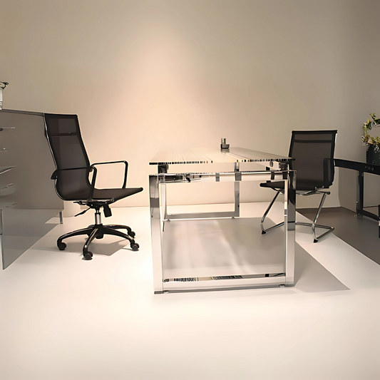 Encuentra la silla operativa modelo TRAVIS OHE-293 en color negro en Aura Muebles. Ofrece comodidad, ergonomía y apoyo lumbar para largas horas de trabajo.