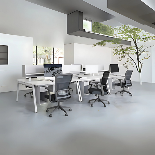 Encuentra la silla operativa ideal para tu oficina o espacio de trabajo en Aura Muebles. El modelo Whale OHE-100 en color Blanco ofrece comodidad, estilo y soporte adecuado para tu postura.