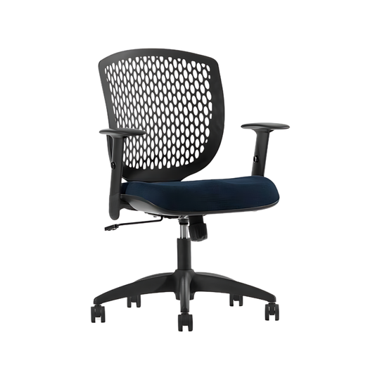 Silla Operativa ZOOM Base Polipropileno es una Silla ergonómica con base de polipropileno y soporte lumbar. Comodidad y estilo para optimizar el espacio en oficinas modernas.