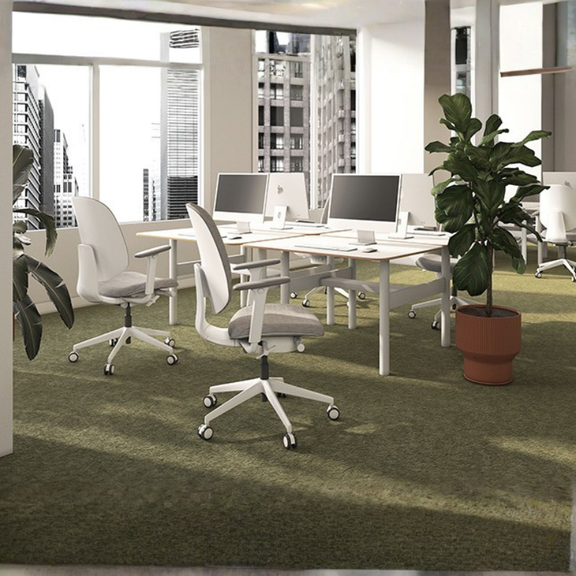 Silla operativa gris ergonómica OHE-2006.