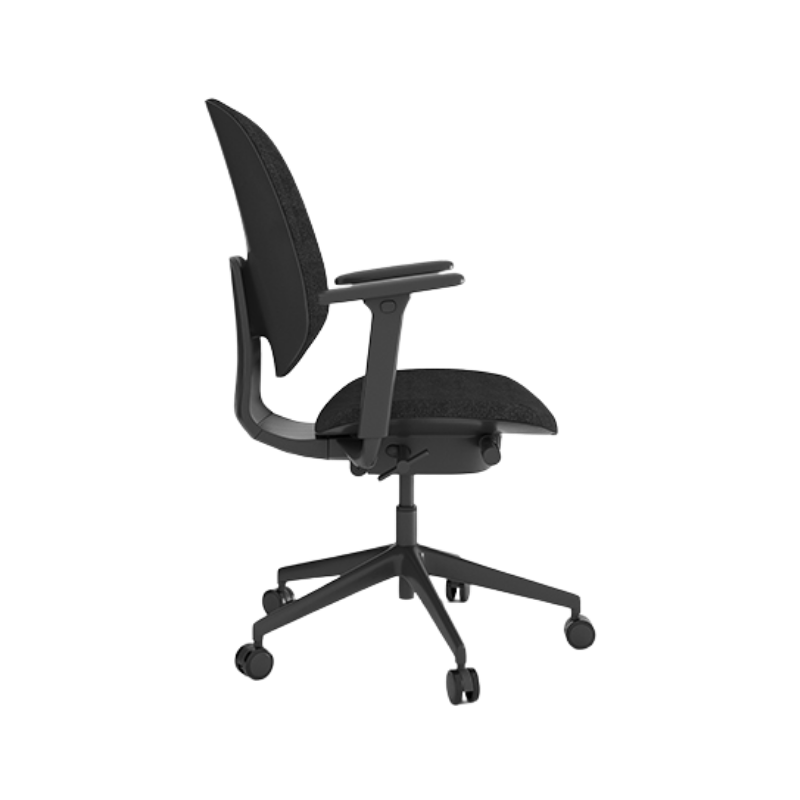Silla operativa ergonómica OHE-2006 negra.