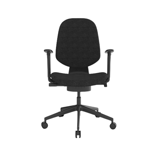 Silla operativa ergonómica OHE-2006 negra.