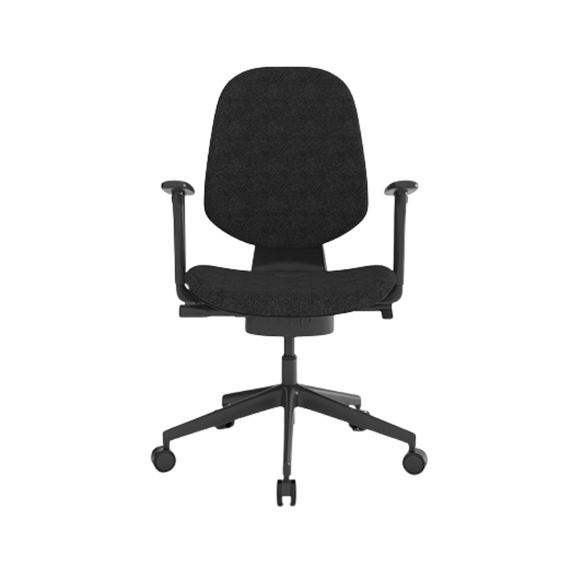 Silla operativa ergonómica OHE-2006 negra.