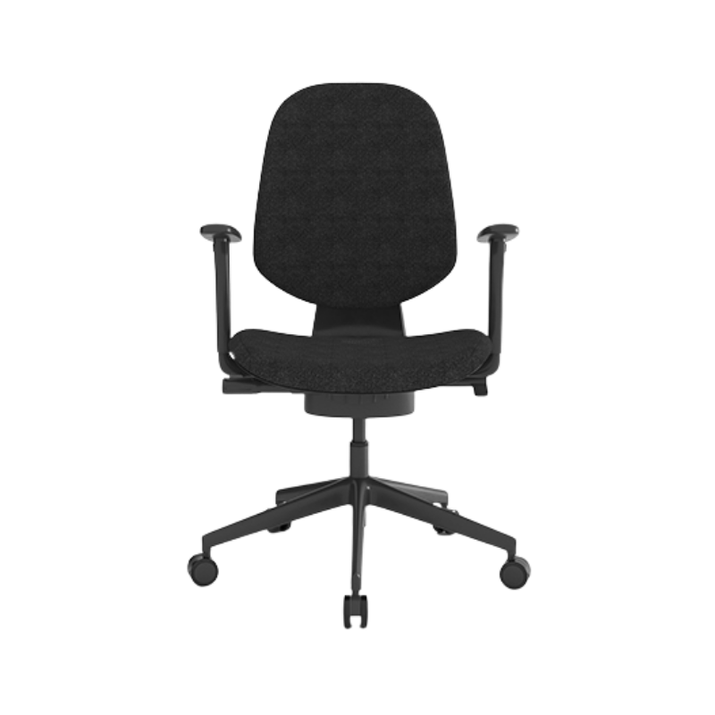 Silla operativa ergonómica OHE-2006 negra.