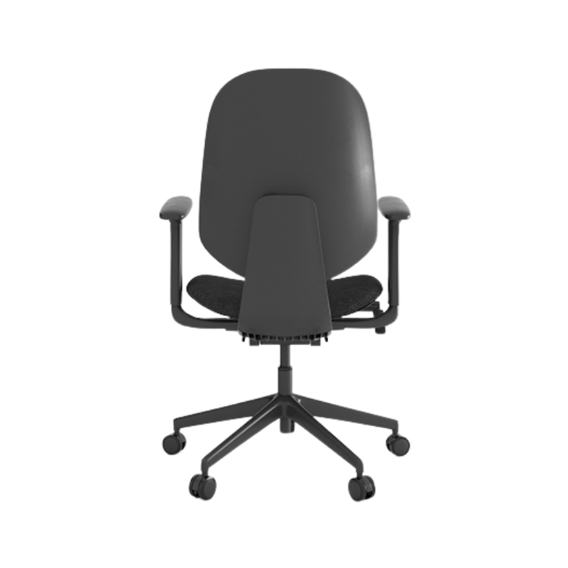 Silla operativa ergonómica OHE-2006 negra.