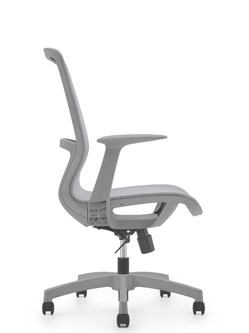 Perfil lateral del modelo Sonic gris con detalles del soporte inferior