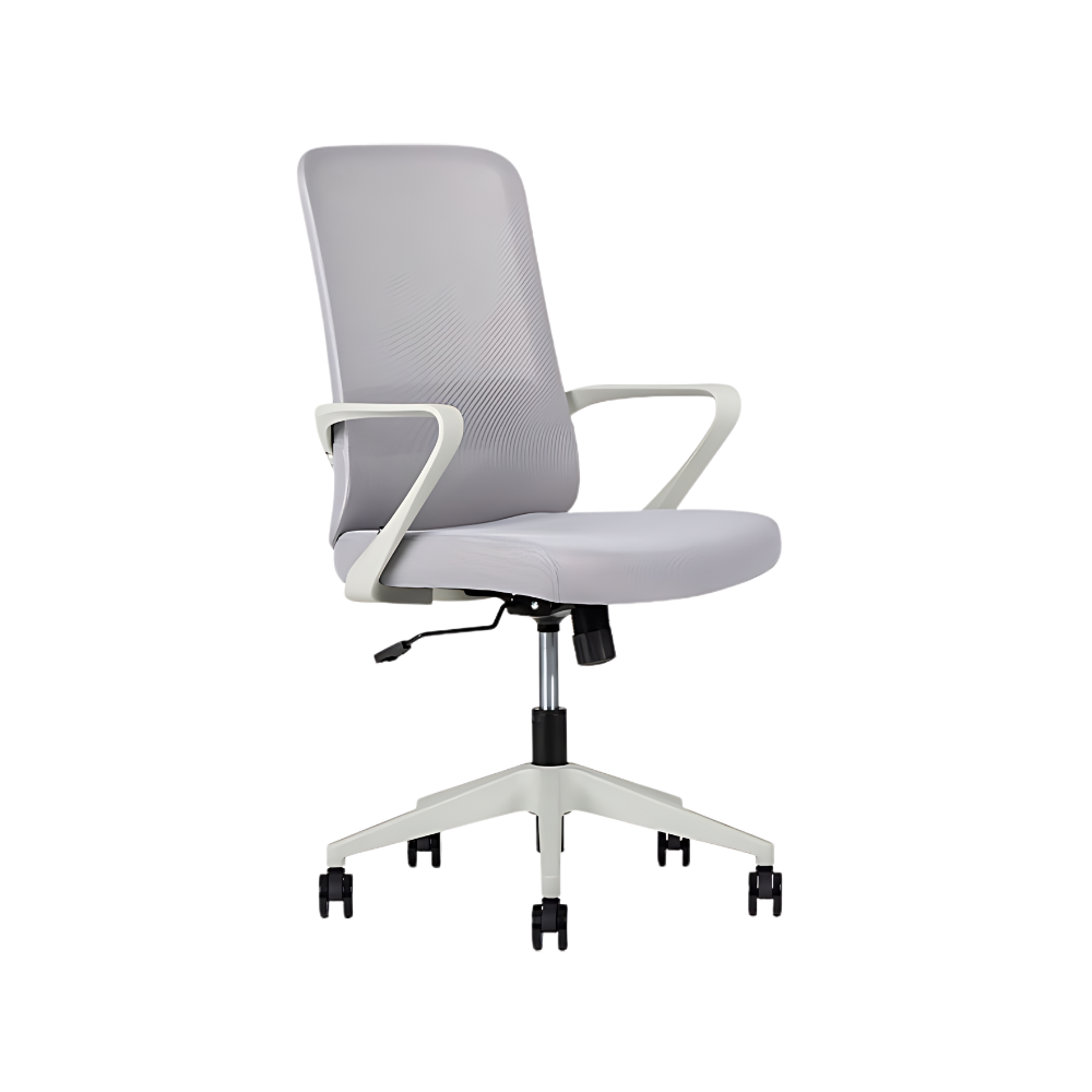 Ergonomía y confort para oficinas. Ideal para largas jornadas, con ajustes personalizados y diseño moderno en Aura Muebles de Guadalajara modelo FLY.