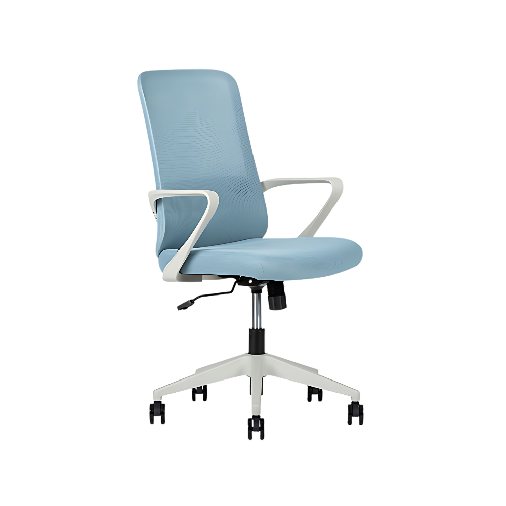 Ergonomía y confort para oficinas. Ideal para largas jornadas, con ajustes personalizados y diseño moderno en Aura Muebles de Guadalajara modelo FLY.