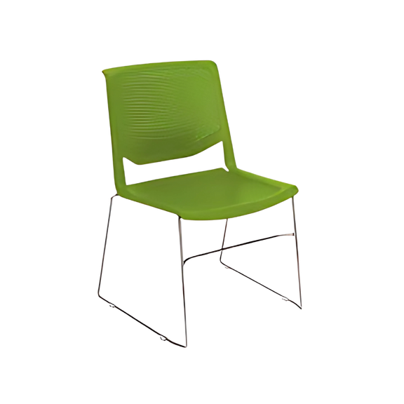 Silla para restaurante Respaldo y asiento En polipropileno de una sola pieza en colores blanco gris negro y verde con protección UV Aura Muebles modelo A-630