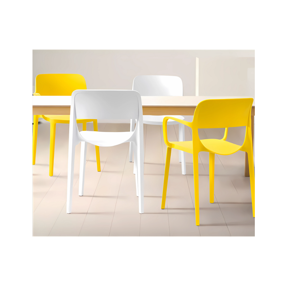 Silla para restaurante AIR De una sola pieza en polipropileno de alta resistencia y duración Aura Muebles modelo OHV-133