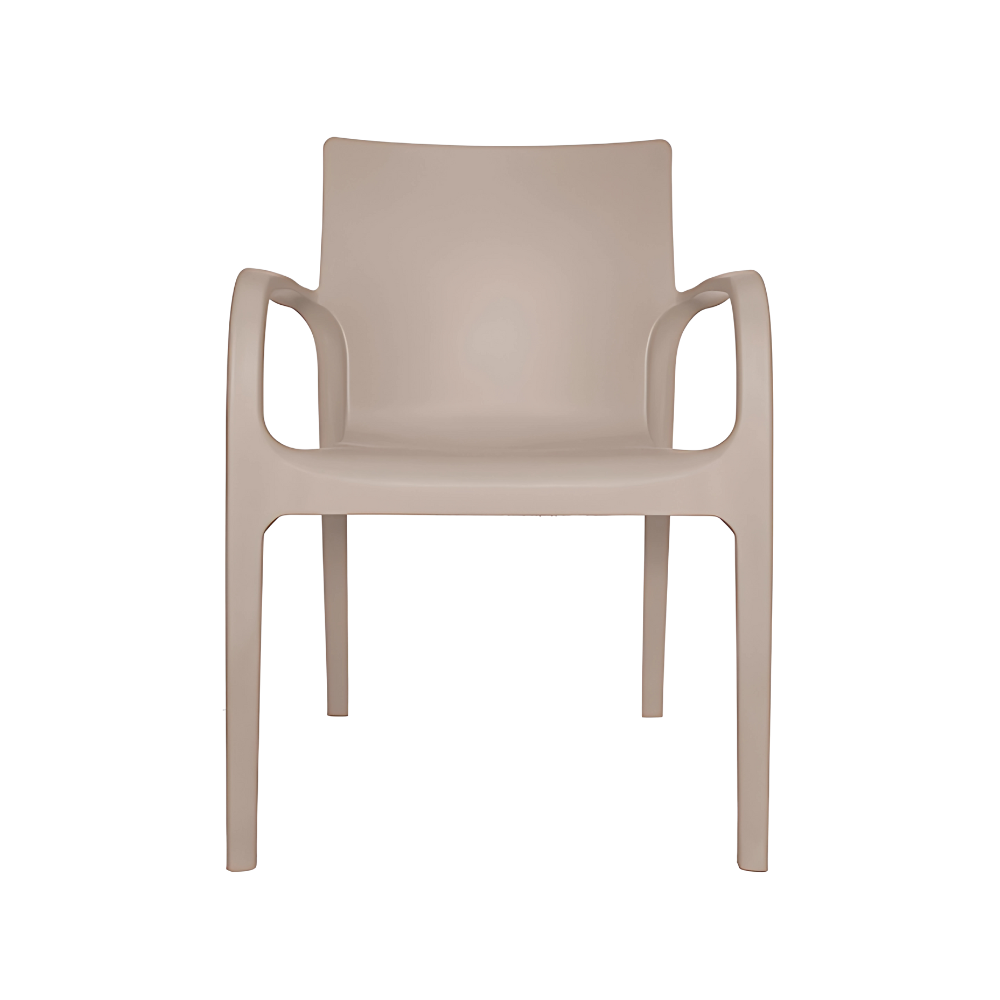 Silla para restaurante ALISSA De una sola pieza en polipropileno de alta resistencia y duración para la intemperie resistente a los rayos ultravioleta (UV) y al ambiente salino Aura Muebles modelo OHV-91