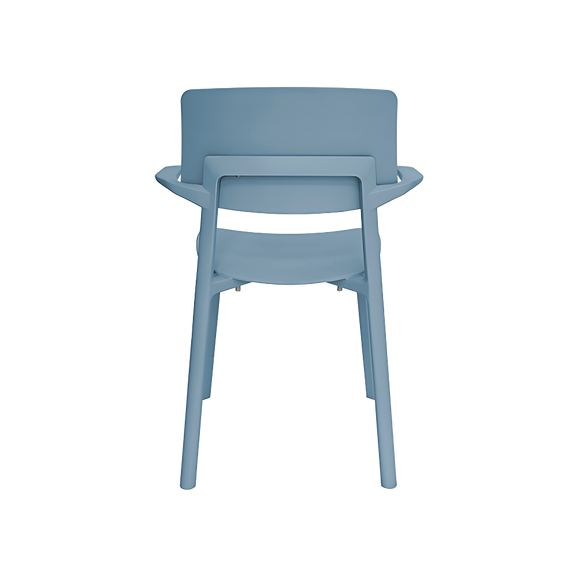 Silla para restaurante KIN Patas asiento y respaldo de una sola pieza en polipropileno de alta resistencia y duración Aura Muebles modelo OHV-136