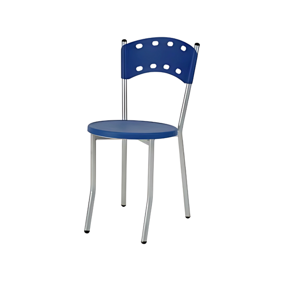 Silla para restaurante Asiento fabricado en polipropileno con ceja de 3 cms. y respaldo fabricado en polipropileno perforado Aura Muebles modelo PL-03