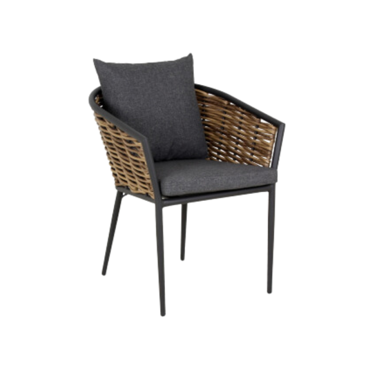 Silla para restaurante su diseño moderno y elegante complementará perfectamente la decoración de tu restaurante Aura Muebles modelo TULUM