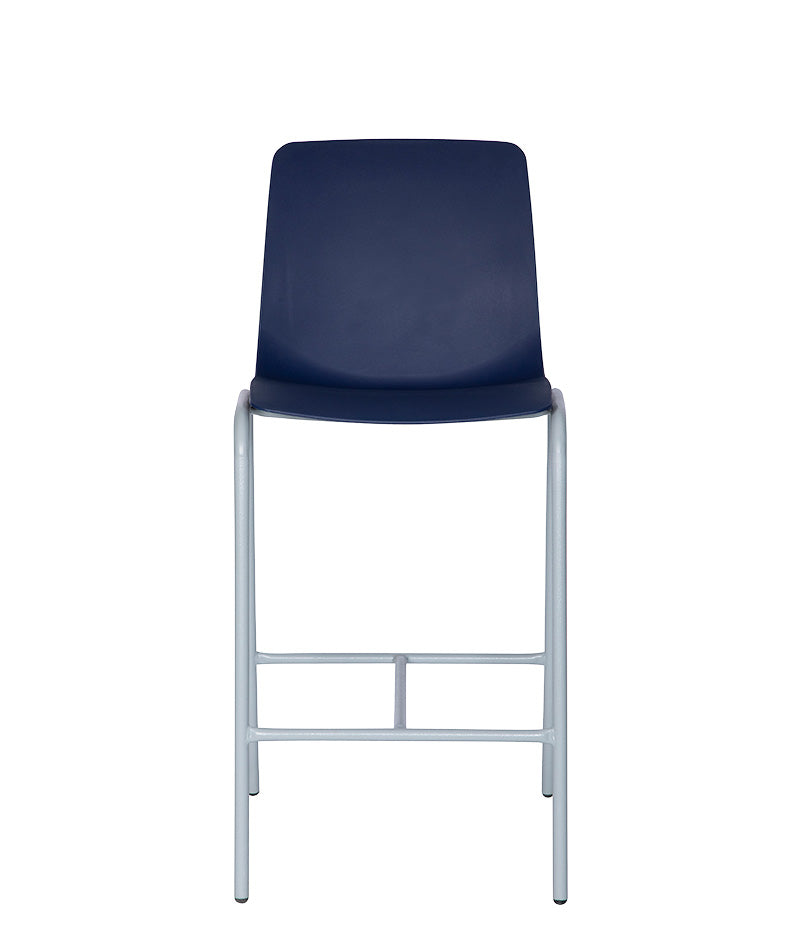 Silla para restaurante modelo PL-31 vista frontal en color azul