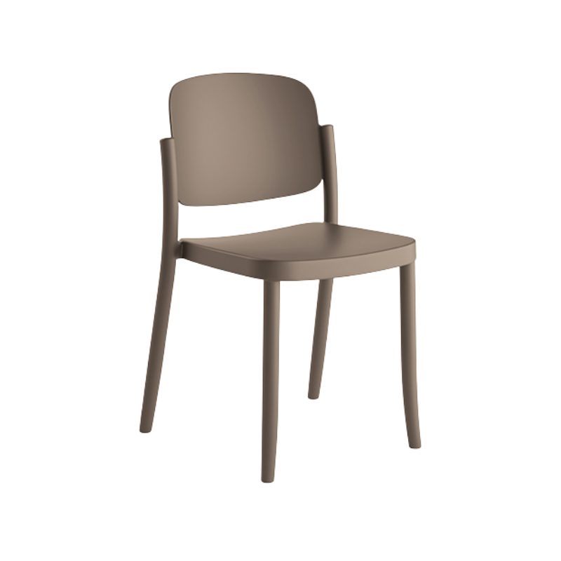 Silla Piazza 1 apilable de diseño retro en polipropileno