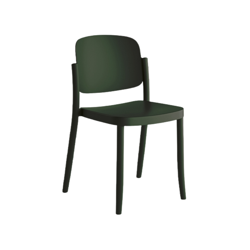 Silla Piazza 1 apilable de diseño retro en polipropileno